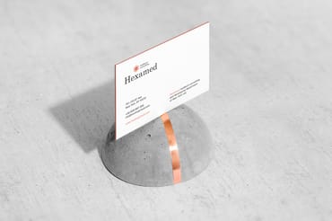 Hexamed Business Card Mockup Scene 06