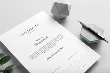 Hexamed Letterhead A4 Mockup Scene 09
