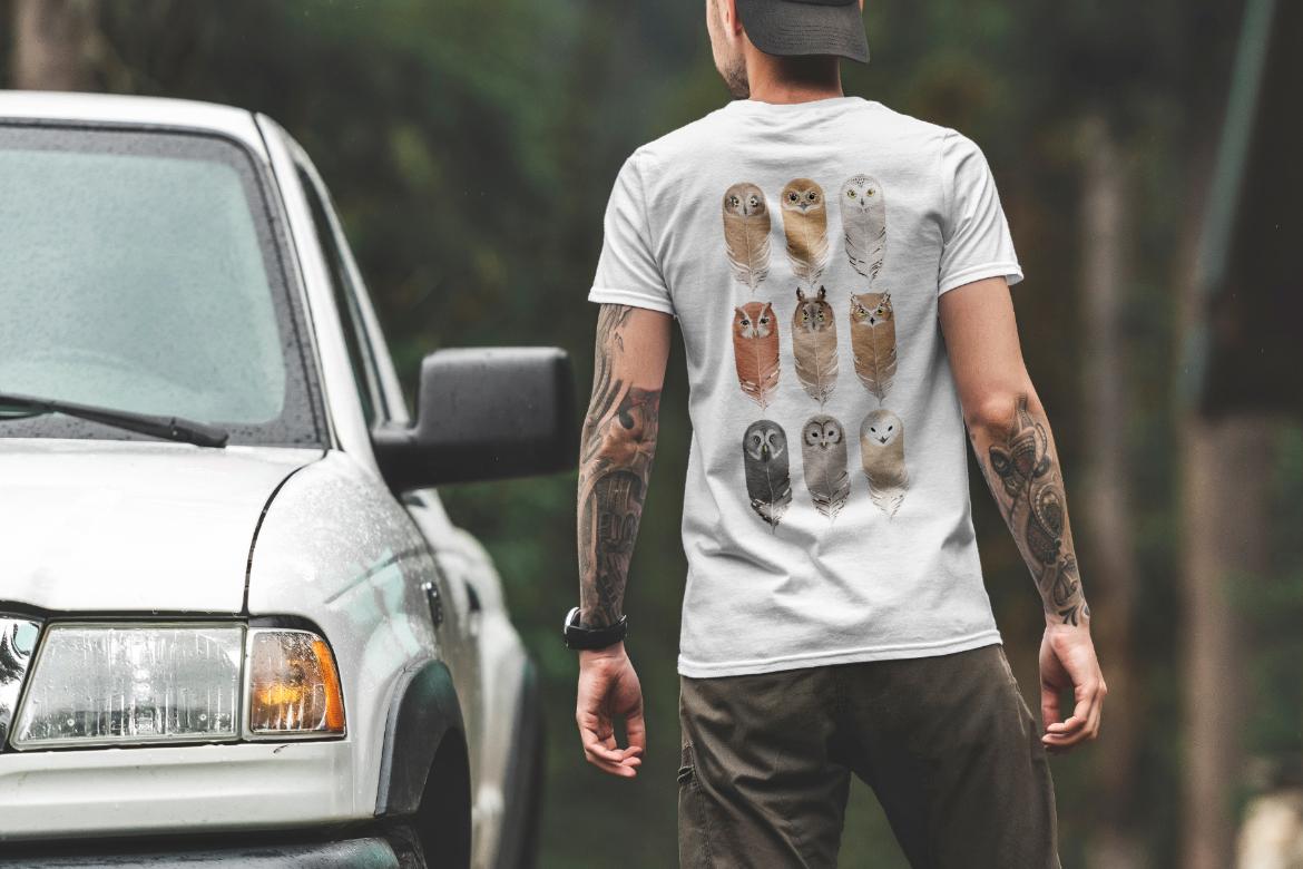 T-Shirt Mockup Male Model Adventure Scene 03