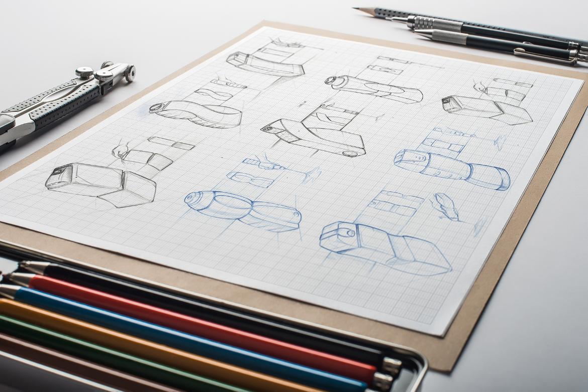 Sketch Artists Drawing Mockup Scene 11