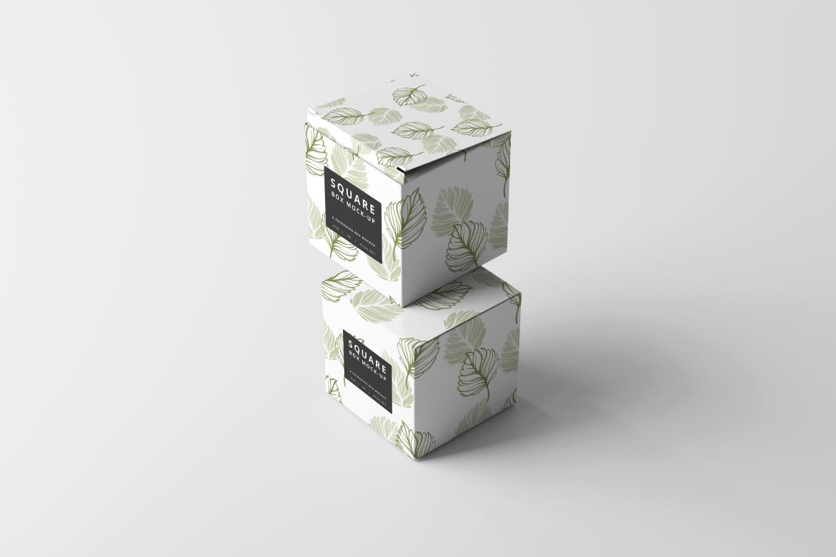 Square Box Mockups