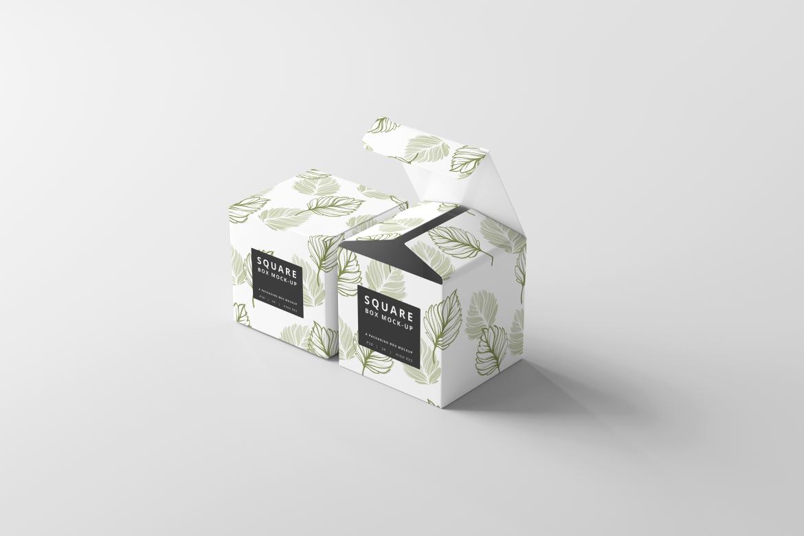Square Box Mockups
