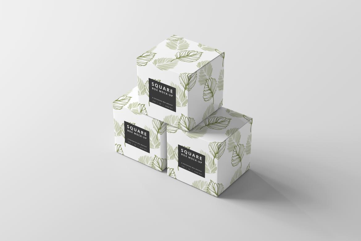Square Box Mockups
