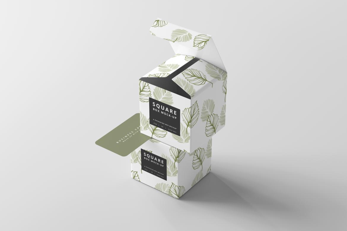 Square Box Mockups