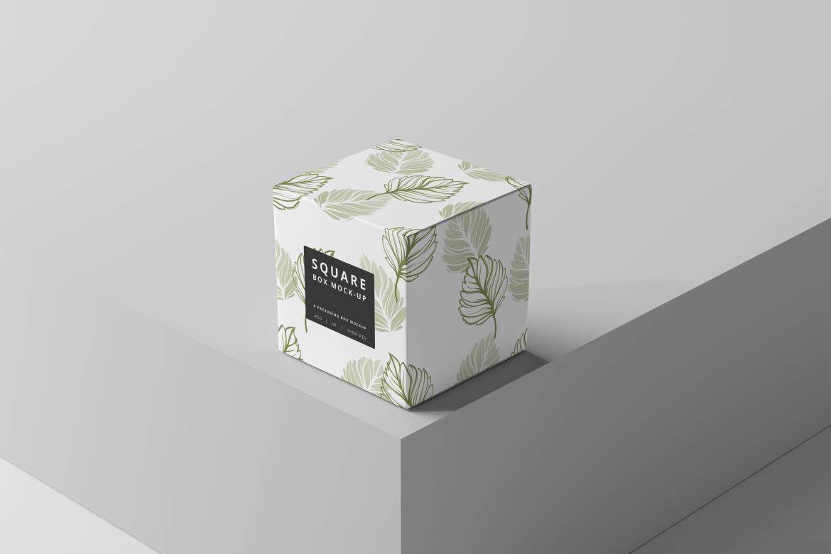 Square Box Mockups