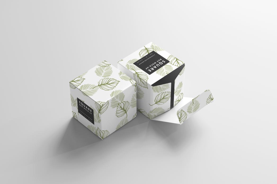 Square Box Mockups