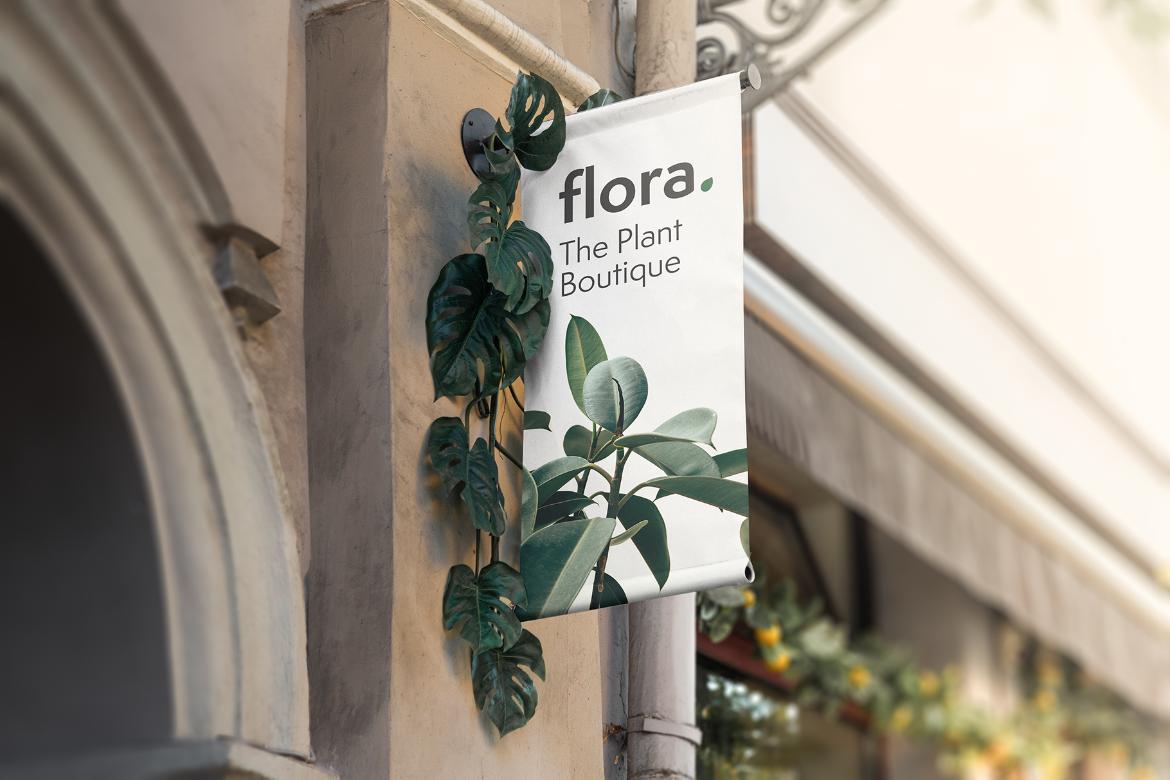 Outdoor Sign Board Banner Mockup Scene 04