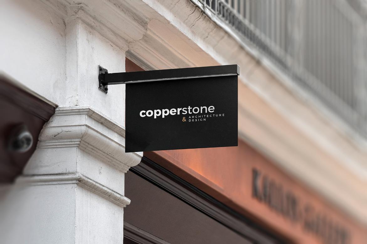 Store Sign Board Black Mockup Scene 23