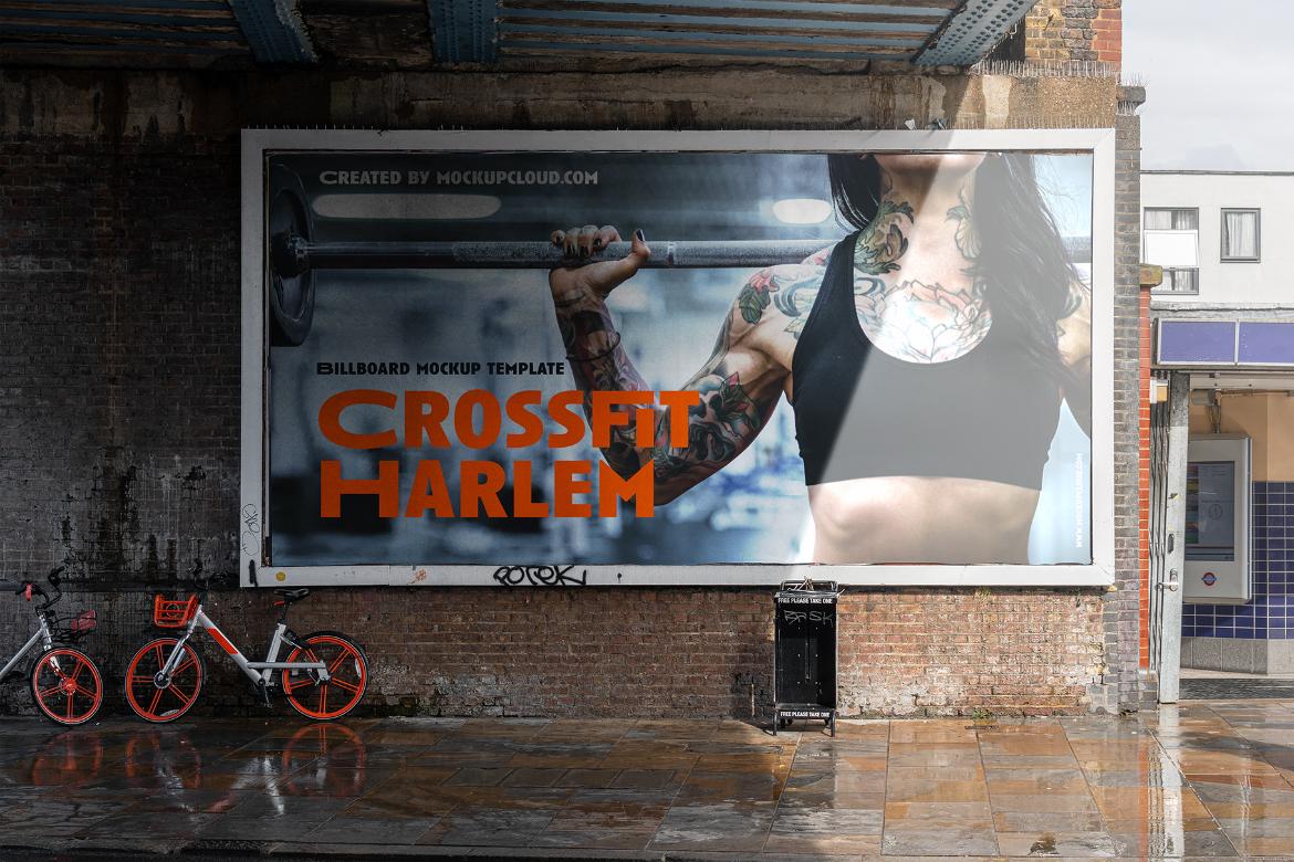 Urban Outdoor Billboard Mockup Scene 01