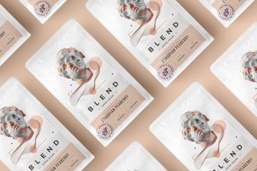 Blend Coffee Packaging Mockup Scene 05