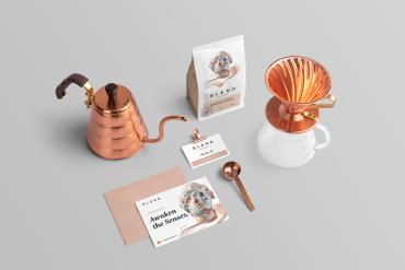Blend Coffee Branding Mockup Scene 02