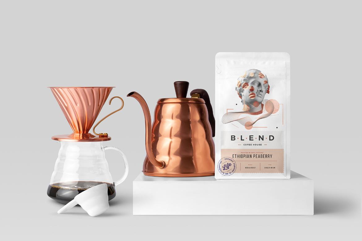 Blend Coffee Branding Mockup Scene 07