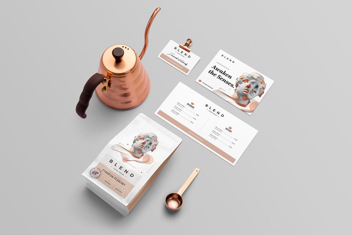 Blend Coffee Branding Mockup Scene 11
