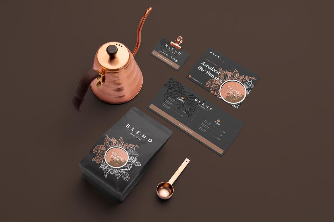 Blend Coffee Branding Mockup Scene 11