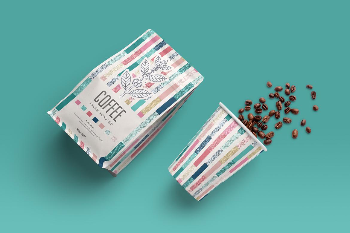 Blend Coffee Packaging Mockup Scene 21