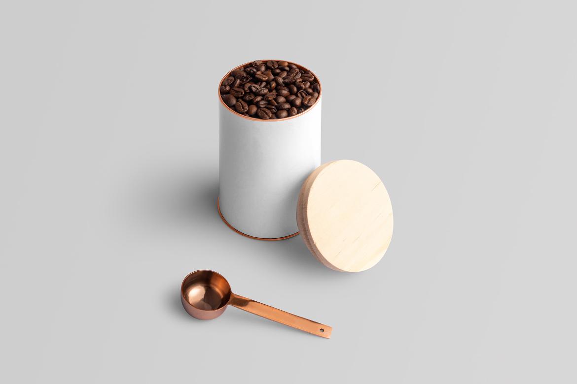 Blend Coffee Packaging Mockup Scene 18