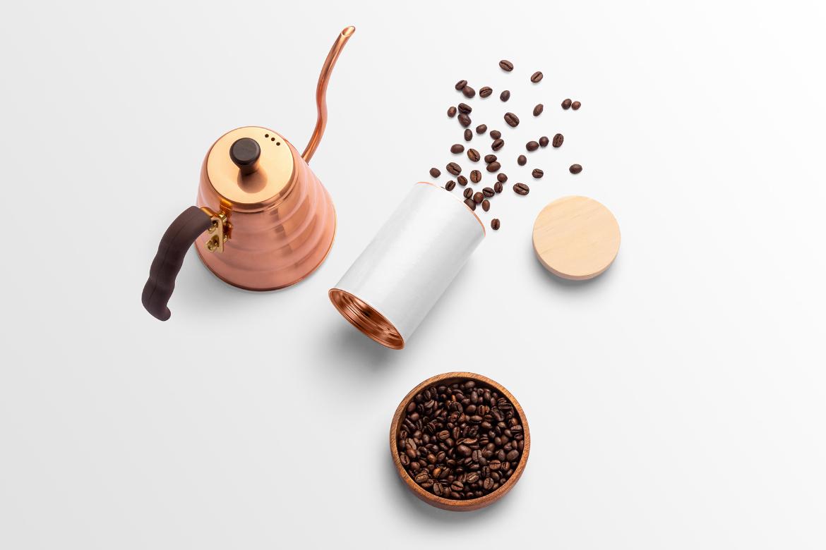 Blend Coffee Branding Mockup Scene 13