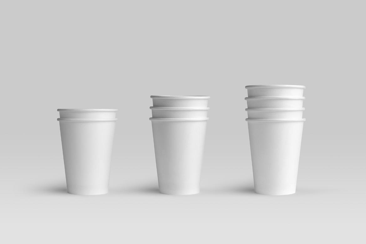 Blend Coffee Paper Cups Mockup Scene 22