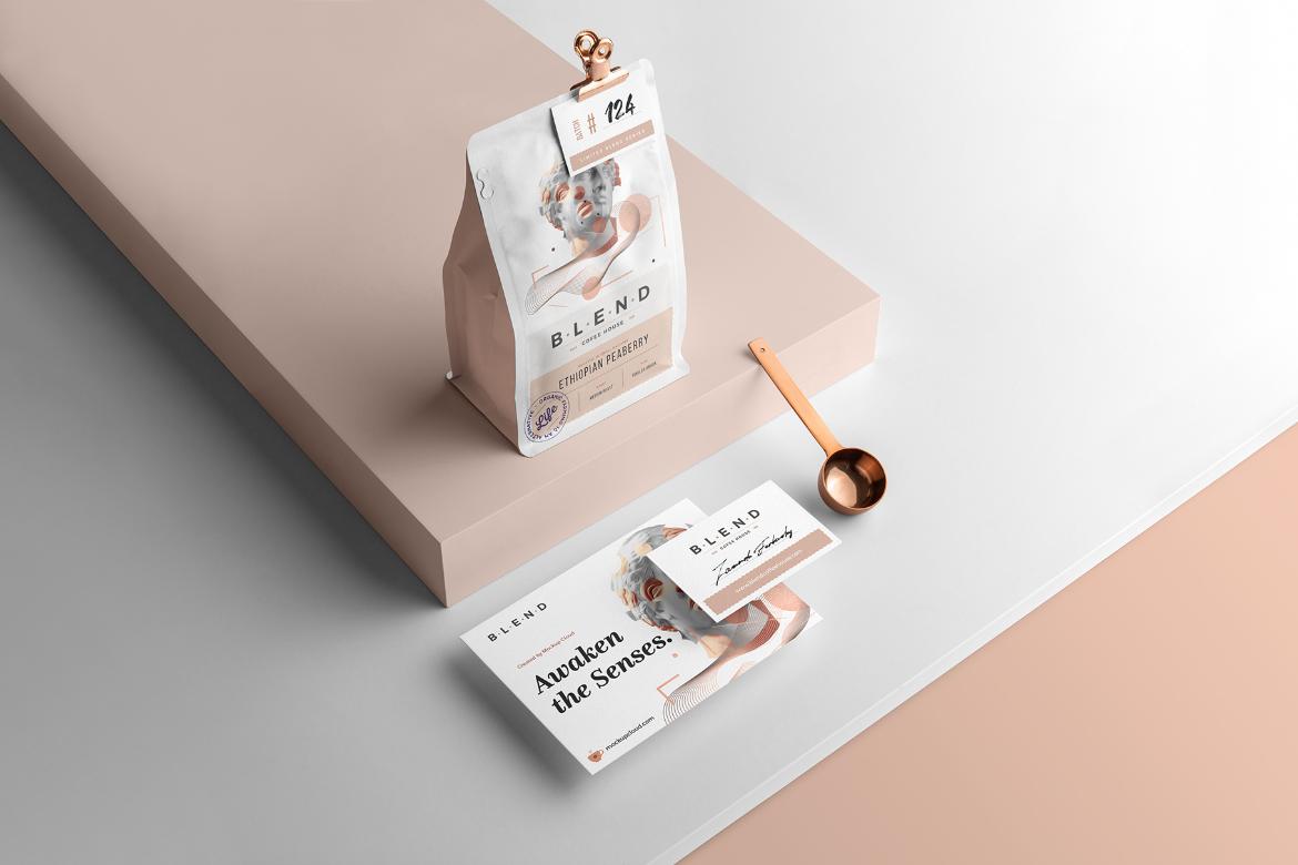 Blend Coffee Branding Mockup Scene 19
