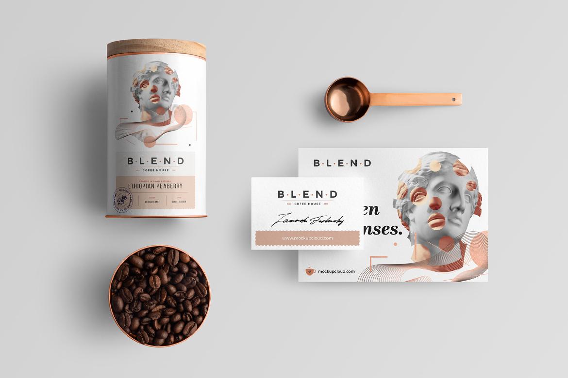 Blend Coffee Branding Mockup Scene 17