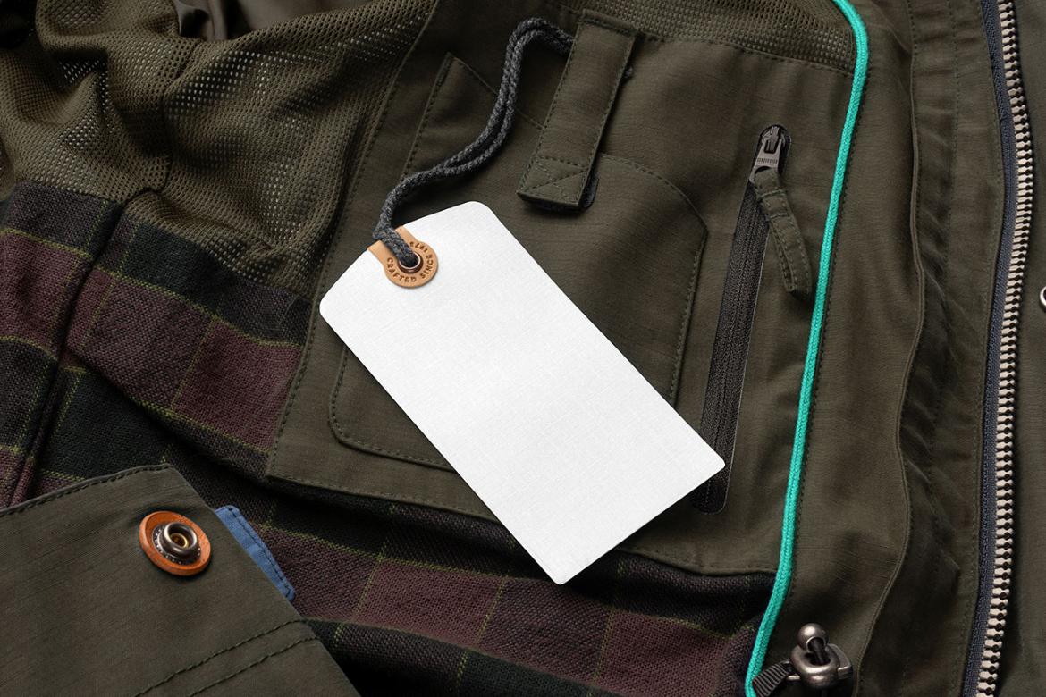 Outdoor Jacket Tag Closeup Mockup Scene 31