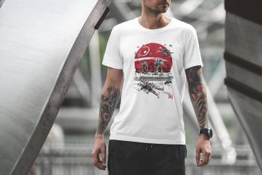 T-Shirt Mockup Male Model City Scene 17