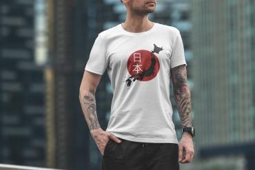 T-Shirt Mockup Male Model City Scene 24