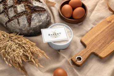 Business Card Bakery Mockup Scene 07