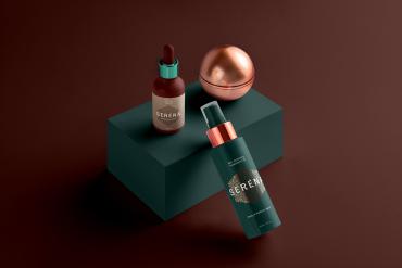 Serena Cosmetics Branding Mockup Scene 05