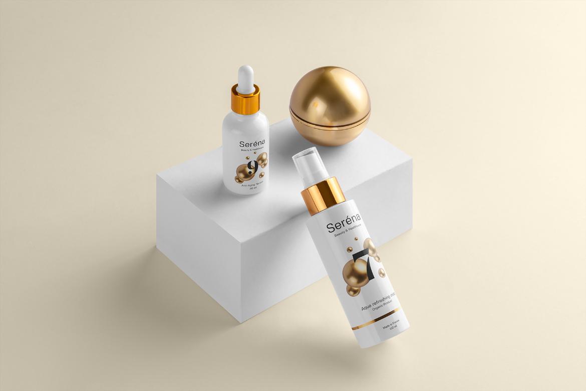 Serena Cosmetics Branding Mockup Scene 05