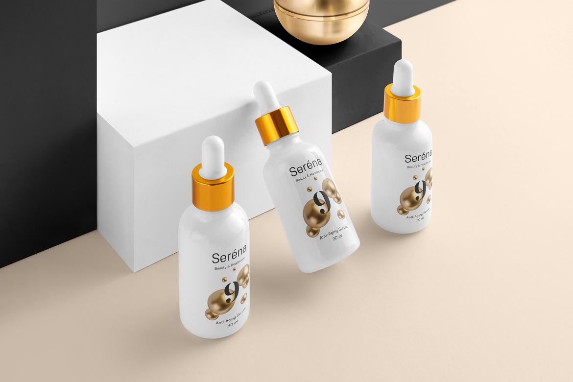Serena Cosmetics Branding Mockup Scene 08