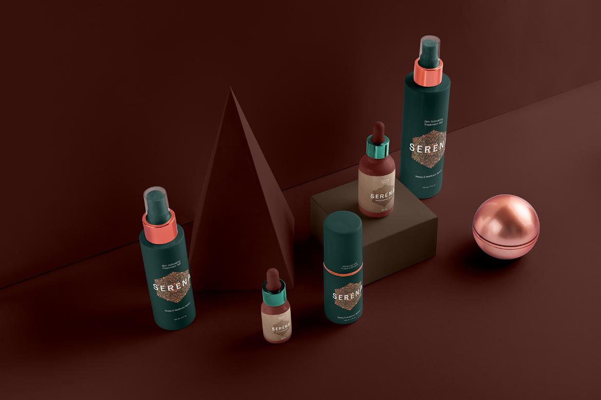Serena Cosmetics Branding Mockup Scene 09
