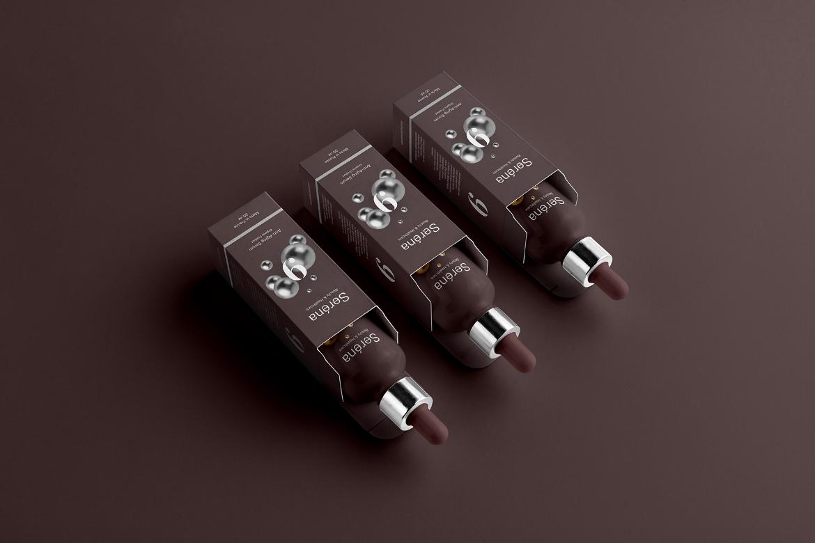 Dropper Bottles Cosmetics Mockup Scene 11
