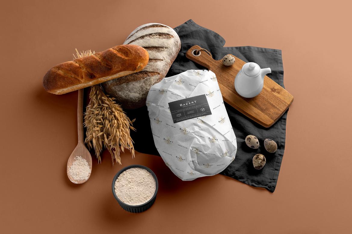 Bakery Branding and Packaging Mockup Scene 24