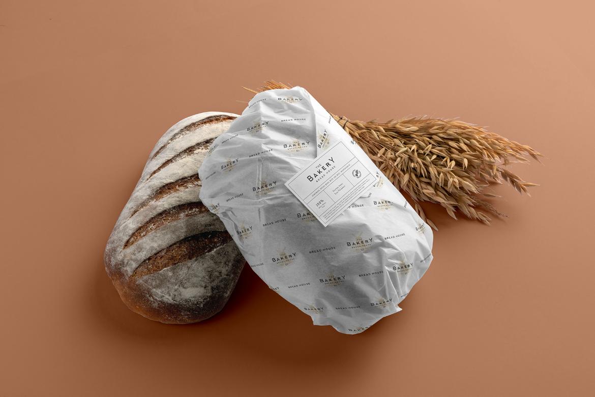 Folded Paper Packaging Bakery Mockup Scene 22