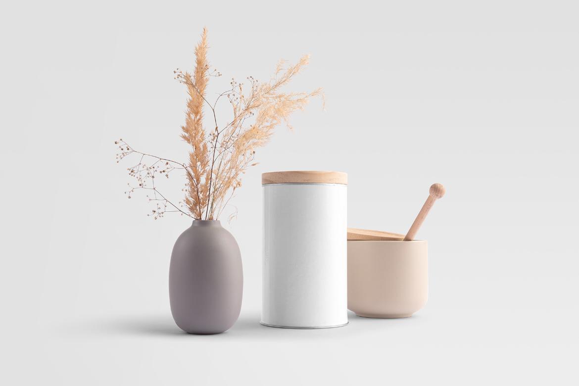 Jar Packaging Container Tea Mockup Scene 18
