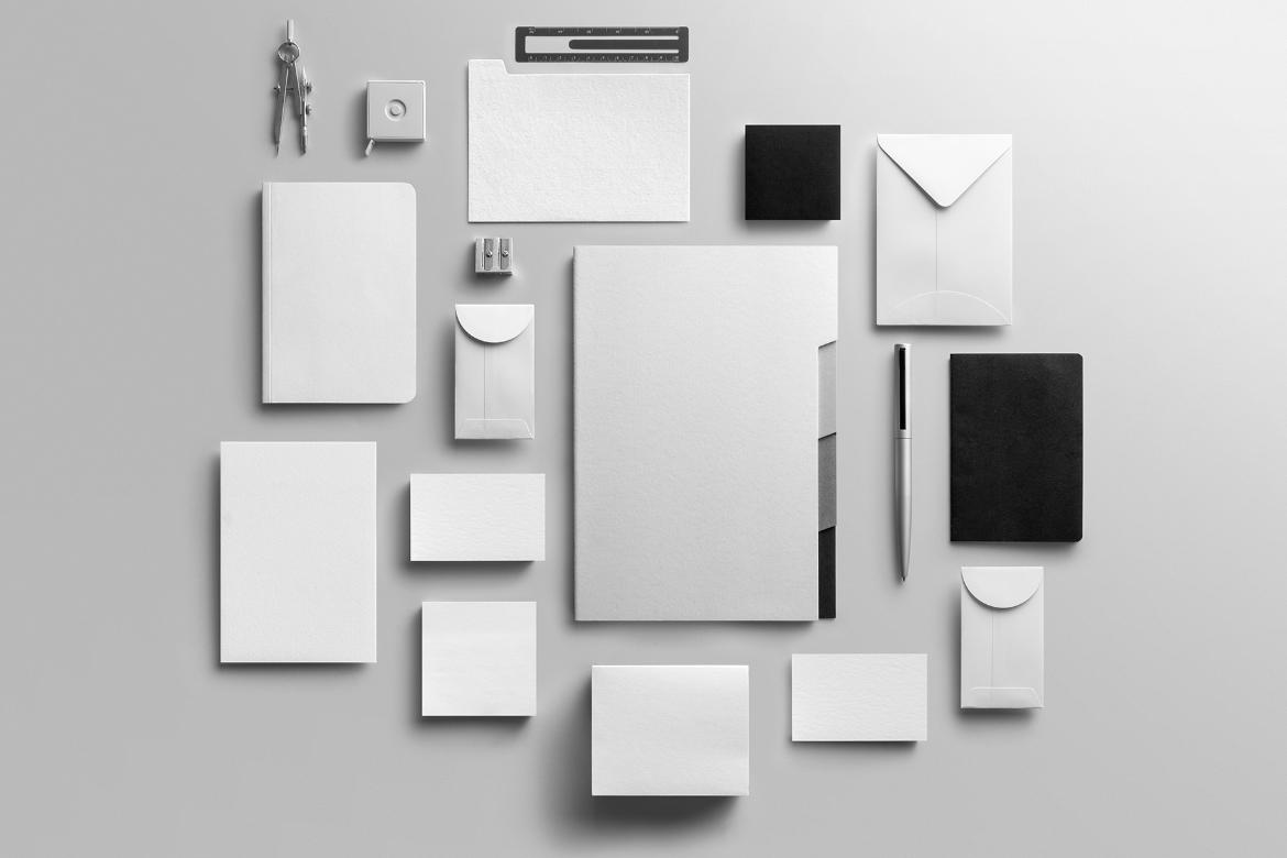 MNML Branding Stationery Mockup Scene 02