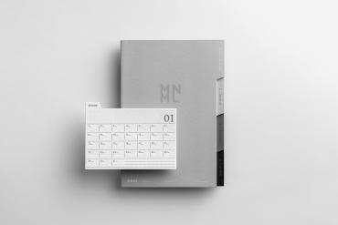 Booklet and Card Branding Mockup Scene 06