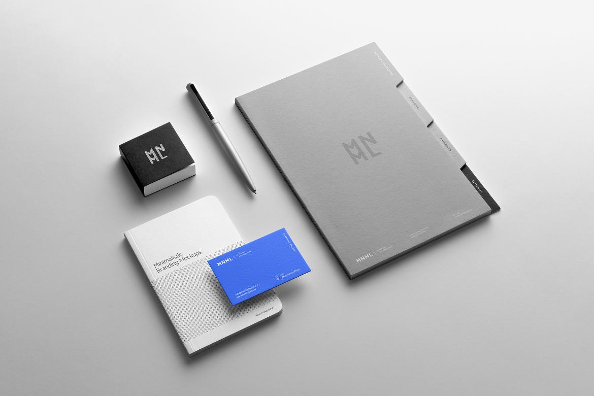 MNML Branding Stationery Mockup Scene 07