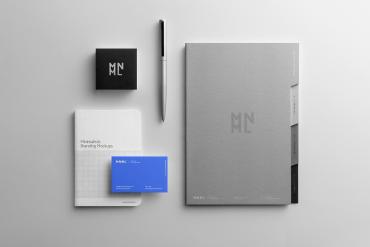 MNML Branding Stationery Mockup Scene 08