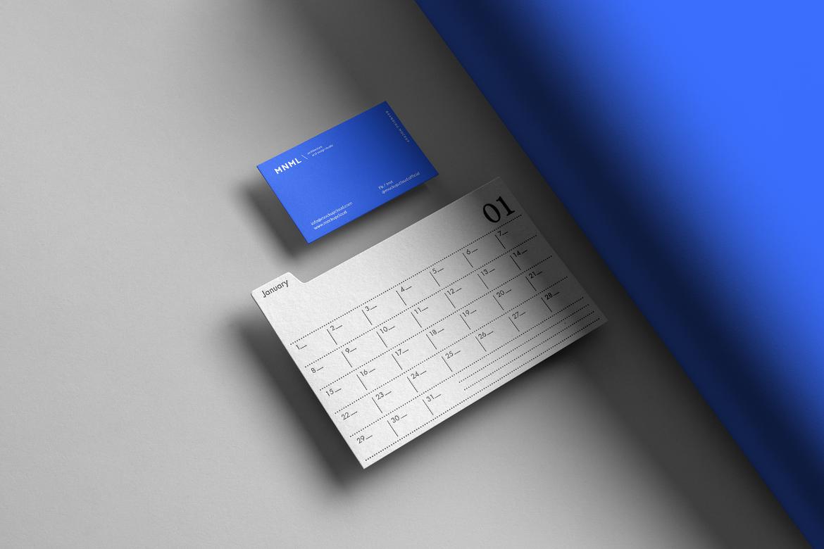 MNML Branding Stationery Mockup Scene 13