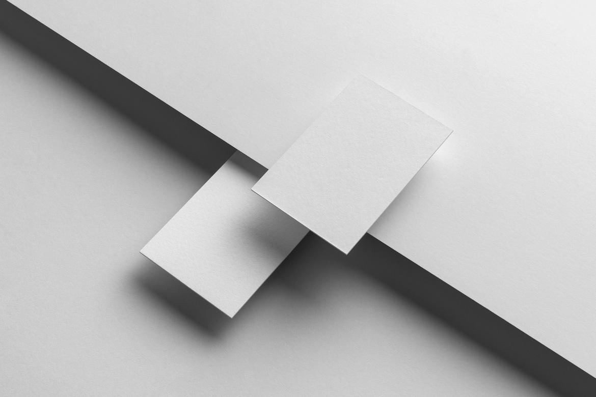 MNML Business Cards Branding Mockup Scene 16