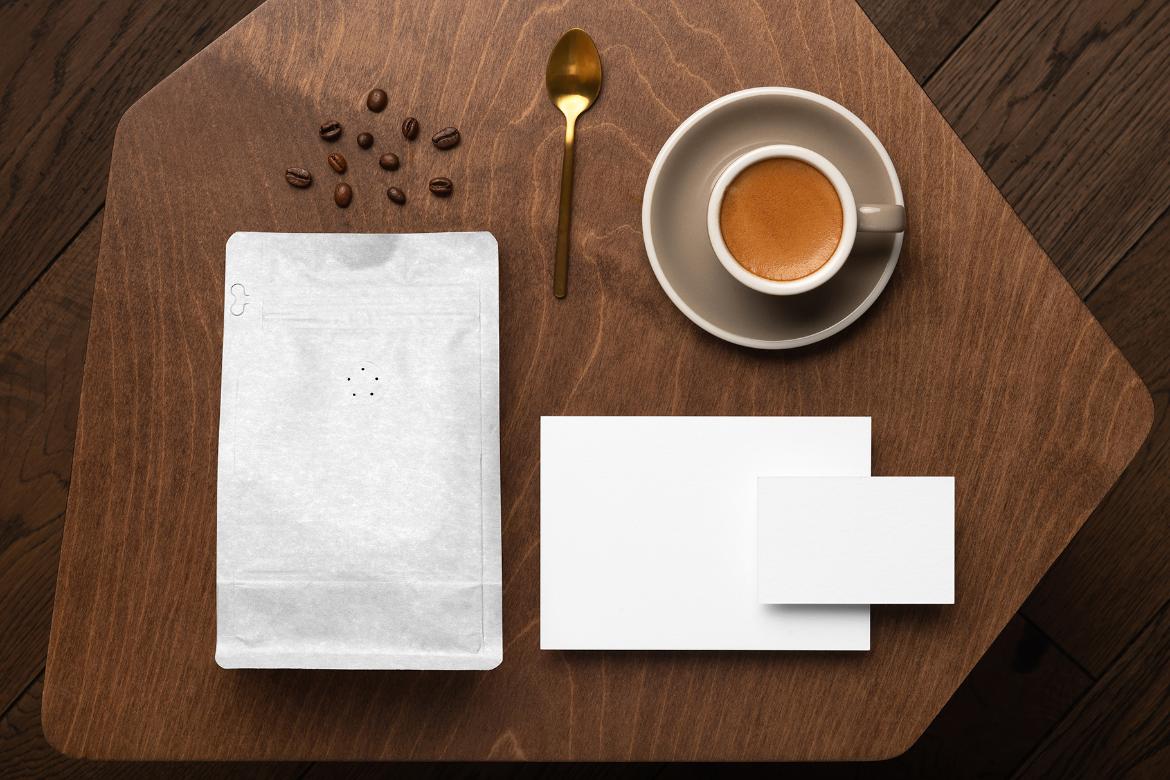 Roast Coffee Packaging Branding Mockup Scene 17