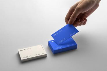 MNML Business Cards Branding Mockup Scene 28