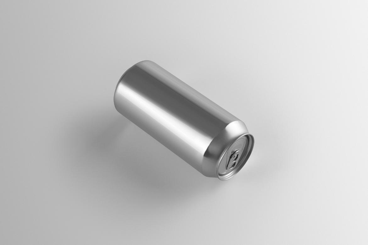 Soda or Beer Aluminum Can Mockup Scene 03