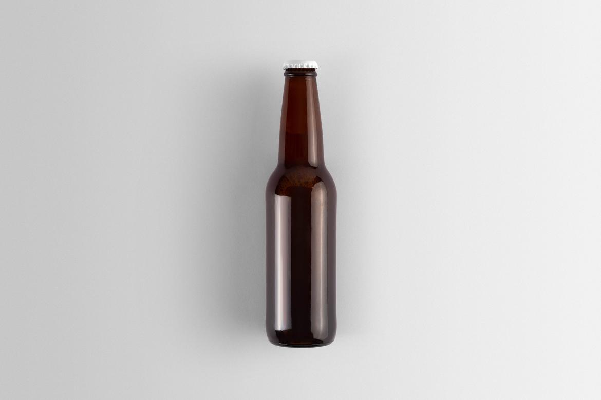Craft Beer Glass Bottle Mockup Scene 30