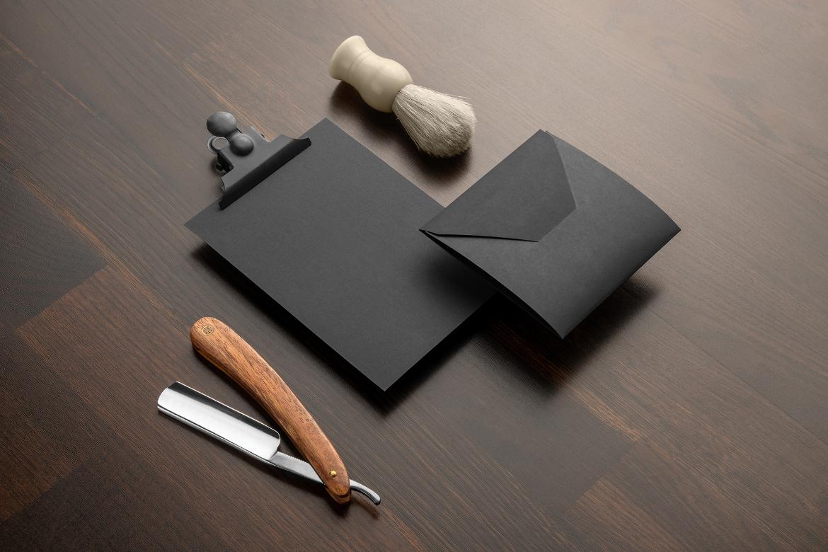 Barbershop Branding Mockup Scene 19