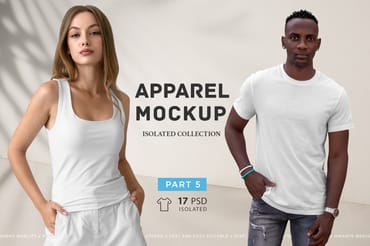 Isolated Apparel MockUps Collection Part 5