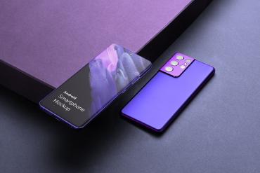 Smartphone Mockup Scene Android 04