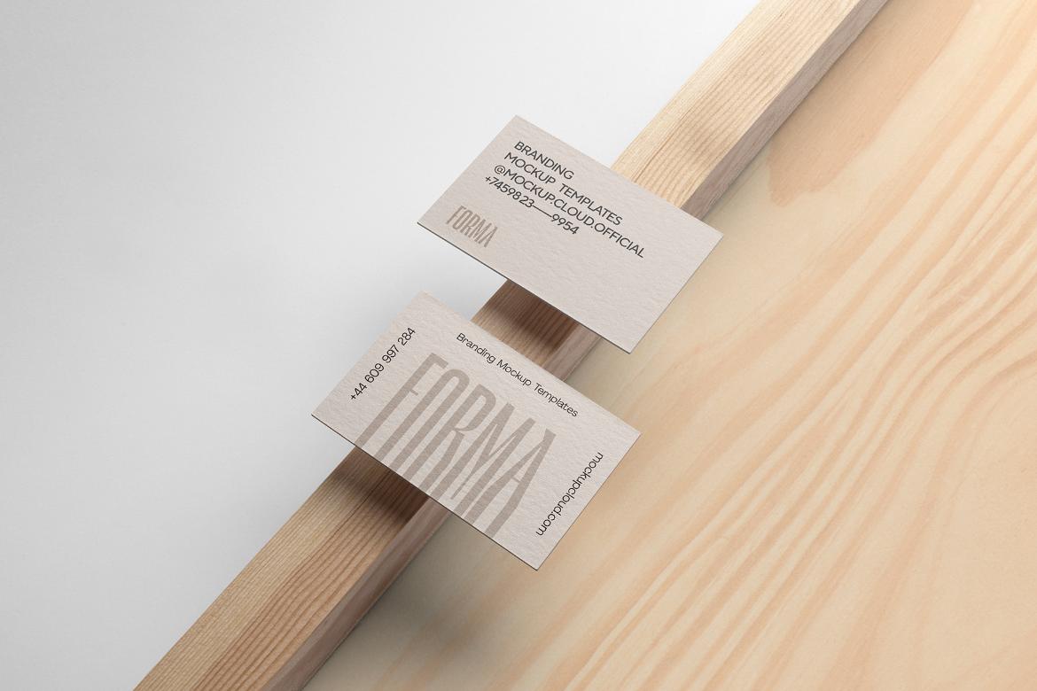 Forma Business Card Branding Mockup Scene 06